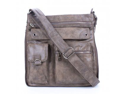 Praktická crossbody kabelka přes rameno hnědá Jennifer Jones 3427 2 ModexaStyl (11)
