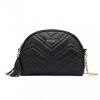 Stylová crossbody kabelka přes rameno černá Miss Lulu LB2236 BK ModexaStyl (3)