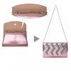 Večerní kabelka psaníčko do ruky a přes rameno růžová Miss Lulu LP2311 PK ModexaStyl (9)