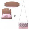 Večerní kabelka psaníčko do ruky a přes rameno růžová Miss Lulu LP2311 PK ModexaStyl (1)