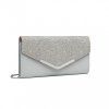 Elegantní večerní kabelka psaníčko šedá Miss Lulu LP2312 GY ModexaStyl (2)