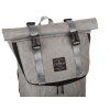 Stylový RollTop městský dámský batoh šedý Bag Street 4103 GY ModexaStyl (1)