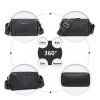 Stylová crossbody kabelka přes rameno černá Miss Lulu L2310 BK ModexaStyl (6)