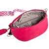 Dámská crossbody ledvinka s širokým popruhem růžová Jennifer Jones 3150 ModexaStyl (3)