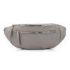 Stylová dámská crossbody ledvinka šedá Jennifer Jones 3153 LGY ModexaStyl (1)